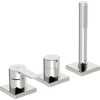 EHM FM-Set f. Wafü/Br. HANSALIGNA 0643 1-strahlig 75x75 mm chr