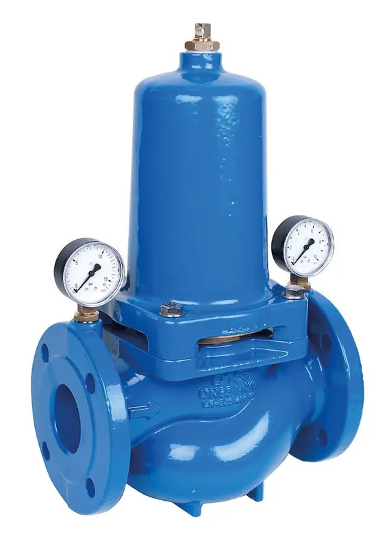 Resideo Druckminderer D15S pulverbeschichtet, blau DN 50