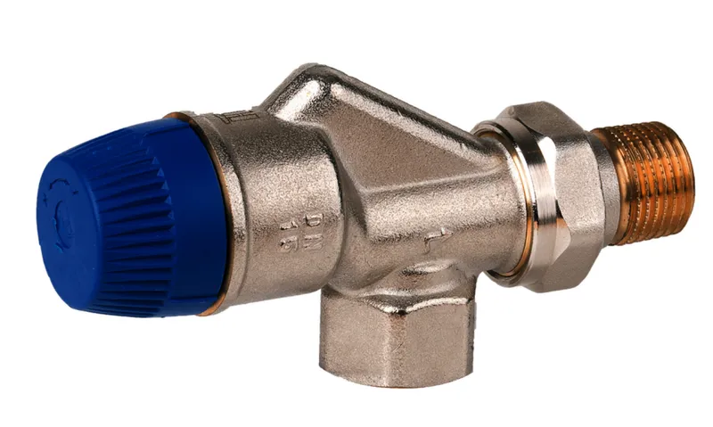 Resideo Thermostatventil Kombi-TRV Messing vernickelt, Axial, DN15