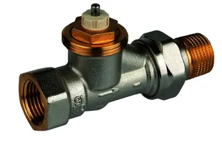 Resideo Thermostatventilkörper SX Messing vernickelt, Durchgang, 3/8''