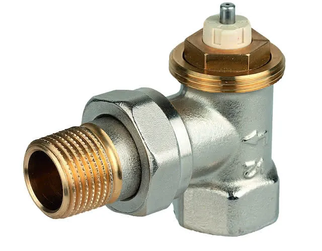Resideo Thermostatventilkörper SX Messing vernickelt, Eck, 1/2''