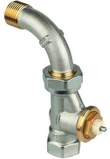 Resideo Thermostatventilkörper SX Messing vernickelt, Bogentülle, 1/2''