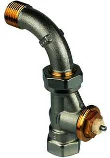 Resideo Thermostatventilkörper SX Messing vernickelt, Bogentülle, 1/2'' – Bild 2