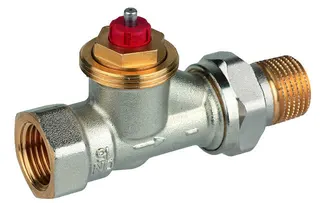 Resideo Thermostatventilkörper FX Messing vernickelt, Durchgang, 1/2''