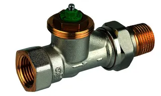 Resideo Thermostatventilkörper LX Messing vernickelt, Durchgang, 1/2'' – Bild 2