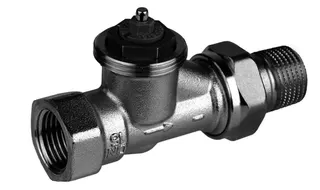 Resideo Thermostatventilkörper LX Messing vernickelt, Durchgang, 1/2'' – Bild 3
