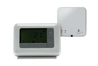 Resideo Raumthermostat T4R per Funk auf Empfängerbox