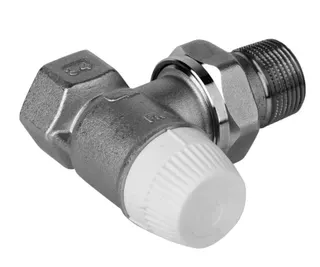 Resideo Thermostatventilkörper H Messing, vernickelt Eck, 1/2'' – Bild 3