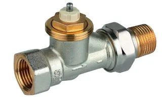 Resideo Thermostatventilkörper SX Messing vernickelt, Durchgang, 3/4''