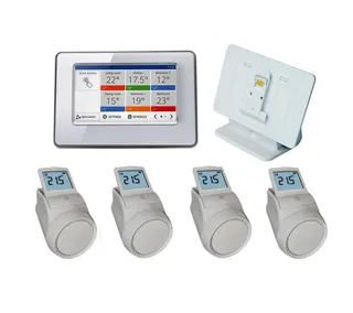 Resideo evohome Wi-Fi XL Starter Paket mit Funk 868 MHz, programmierbar, weiß