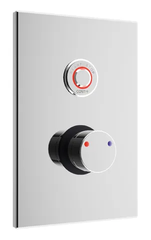 CONTI+ CONGENIAL FIT el. PZ Dusche Netz FM eckig Thermost. Chrom DN15