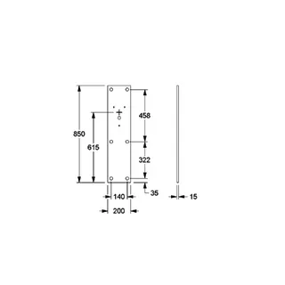 Normbau Montageplatte 7448480 Weiß – Bild 5