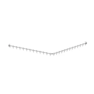 Normbau Nylon Care 400 Duschvorhangstange 0781060 Weiß – Bild 2