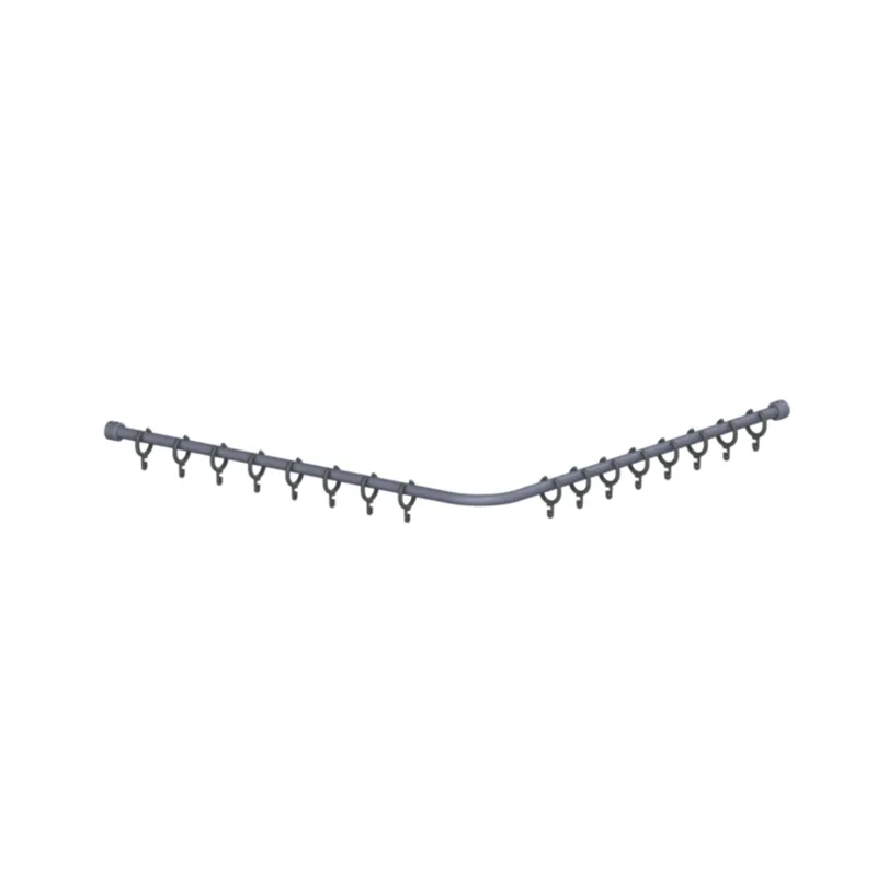Normbau Cavere Care Duschvorhangstange 7382080 Silber-Metallic