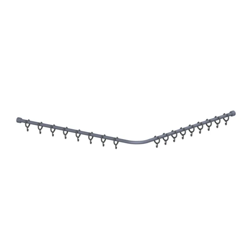 Normbau Cavere Care Duschvorhangstange 7382090 Silber-Metallic