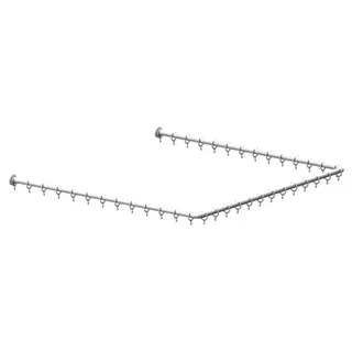 NB Nylon Care 400 Duschvorhangstange 0782380 Weiß