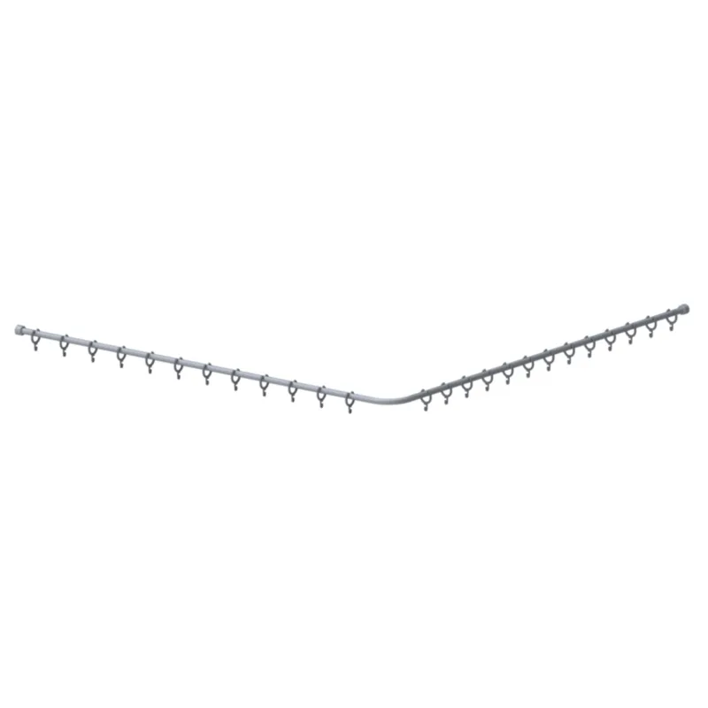 Normbau Cavere Care Duschvorhangstange 7382150 Weiß