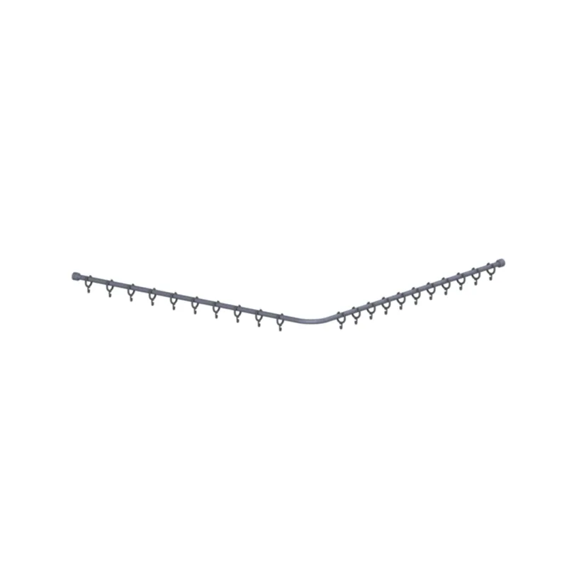 Normbau Cavere Care Duschvorhangstange 7382120 Silber-Metallic