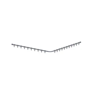 NB Cavere Care Duschvorhangstange 7382120 Silber-Metallic
