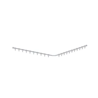 Normbau Cavere Care Duschvorhangstange 7382120 Silber-Metallic – Bild 2