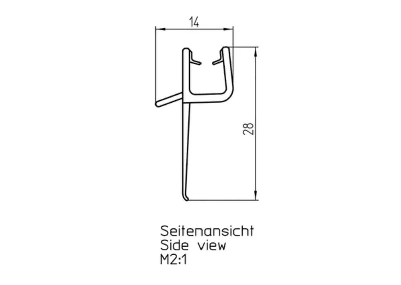DS Wasserabweisprofil 251017 000: Pressblank