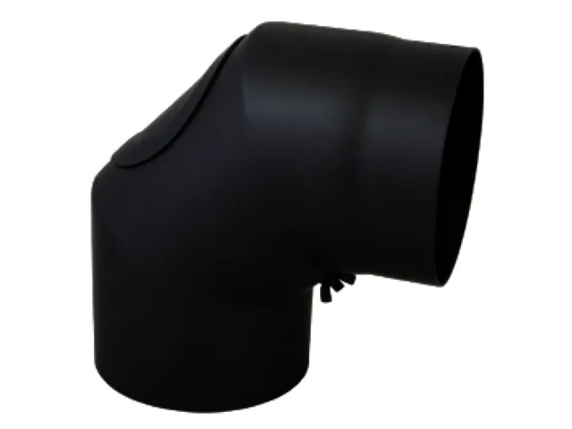 Bertrams Camino Bogen 90 Grad, d:150 2 mm, seno guss-grau, geschweißt, m. Tür