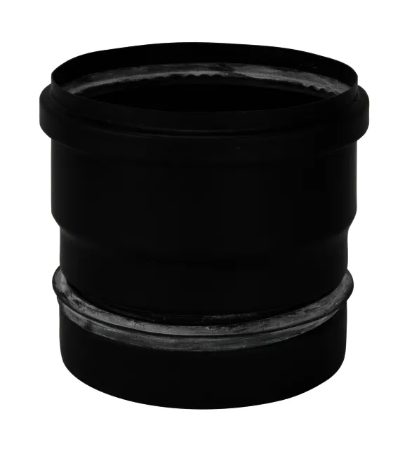 Bertrams Pelletino Ofenanschlussst. Rohr 100lg d:80, 0,6 mm, seno schwarz