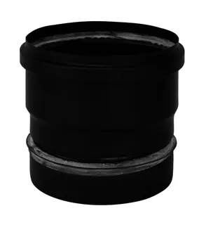 Bertrams Pelletino Ofenanschlussst. Rohr 100lg d:80, 0,6 mm, seno schwarz