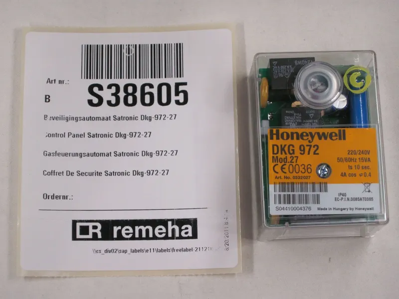 Remeha Steuergerät DKG 972 Mod 27 Gas 1010/1 S38605