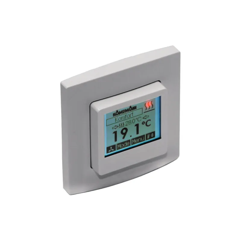 Kampmann Uhrenthermostat IP30, UP, 5-30 Grad C H 18-40 Grad C K 24V/0-10VDC Typ 30456