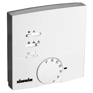 Kampmann Raumthermostat m. 3-Stufenschalter Typ 148917 Umluft mit Umschalter 2-Lt.