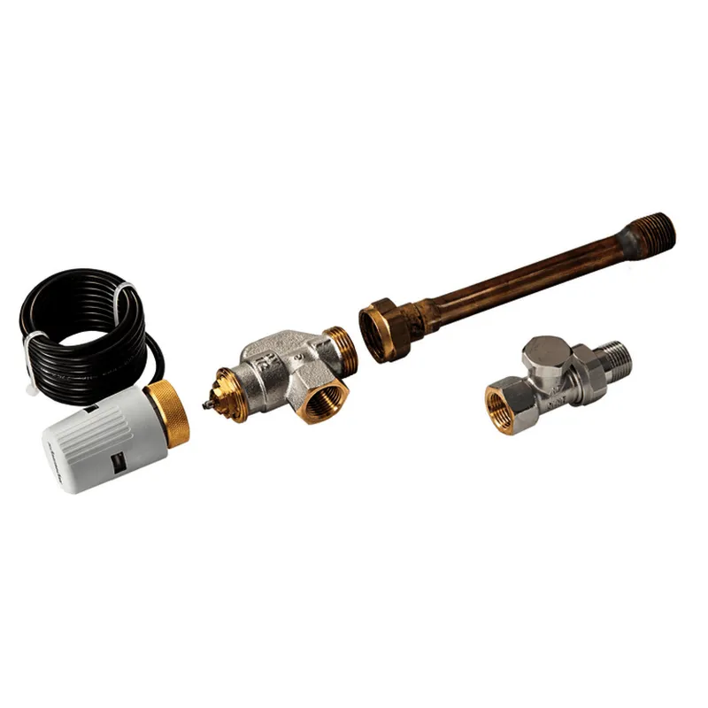 Kampmann Ventilkit Katherm QK nano beigestellt voreinstellbar Antrieb 24V Verschr. DN15