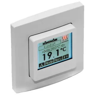 Kampmann Uhrenthermostat IP30, UP, 5-30 Grad C H 18-40 Grad C K 230V/0-10VDC Typ 30256 – Bild 2