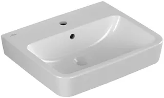 Villeroy & Boch Waschbecken O.novo 550x460mm Eckig 1HL. m. ÜL. geschliffen Weiß Alpin cplus – Bild 3