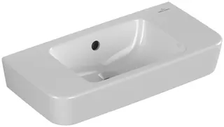 Villeroy & Boch Handwaschbecken Compact O.novo 500x250mm Eckig mit Überlauf Weiß Alpin – Bild 3