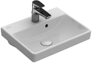 VB Handwaschbecken Avento 450x370mm re-eckig 1HL. m. ÜL. Stone White cplus
