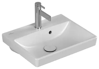 Villeroy & Boch Handwaschbecken Avento 450x370mm re-eckig 1HL. m. ÜL. Stone White cplus – Bild 2