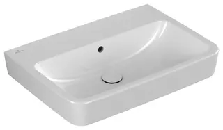 Villeroy & Boch Waschbecken O.novo 650x460mm Eckig mit Überlauf Weiß Alpin – Bild 2