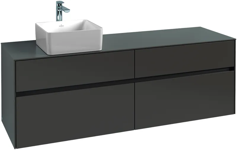 Villeroy & Boch WaschbeckenUS Collaro C050 1600x548x 500mm 4 Ausz. Waschbecken links White Matt