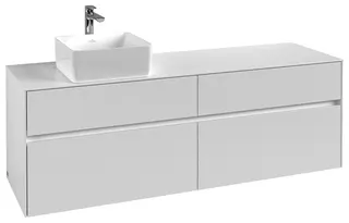 Villeroy & Boch WaschbeckenUS Collaro C050 1600x548x 500mm 4 Ausz. Waschbecken links White Matt – Bild 2