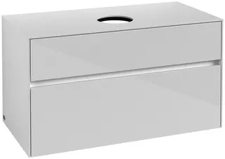 Villeroy & Boch WTUS Collaro C038 1000x548x500mm 2 Ausz. Waschtisch m.tig Glossy White – Bild 3