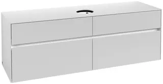 Villeroy & Boch WTUS Collaro C049 1600x548x500mm 4 Ausz. Waschtisch m.tig White Matt – Bild 3