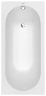 Villeroy & Boch Badewanne Oberon 1600x750x475mm Solo Rechteck Stone White – Bild 2