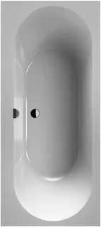 VB Badewanne Oberon 2.0 1700x750x485mm Duo Rechteck Stone White