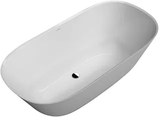 VB Badewanne Theano 1550x750x506mm Solo Freistehend Stone White