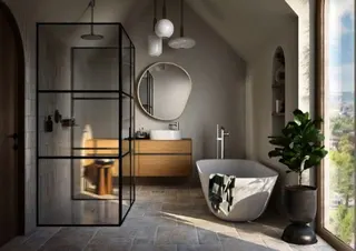 Villeroy & Boch Badewanne Theano 1750x800x506mm Duo Freistehend Stone White – Bild 2