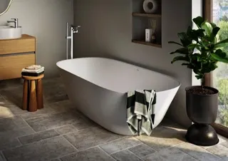 Villeroy & Boch Badewanne Theano 1750x800x506mm Duo Freistehend Stone White – Bild 3