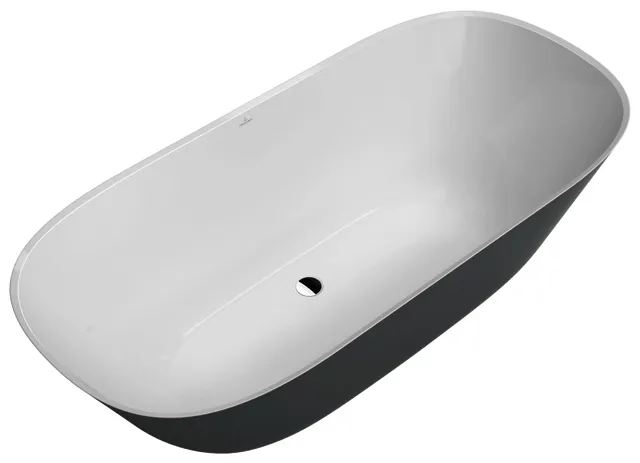 Villeroy & Boch Badewanne Theano 1750x800x506mm Duo Freistehend ColourOnDemand Stone White
