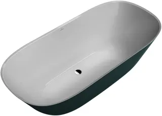 Villeroy & Boch Badewanne Theano 1750x800x506mm Duo Freistehend ColourOnDemand Stone White – Bild 2