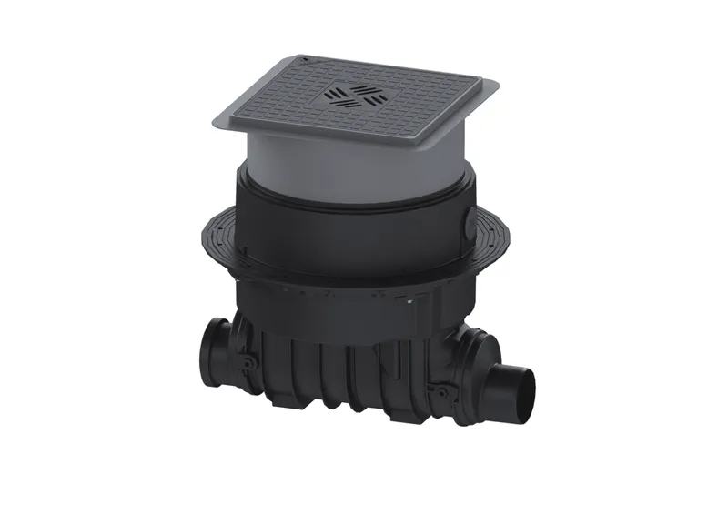 KESSEL-Rückstaupumpanlage Pumpfix F DN 100, Bodenplatte, schwarz